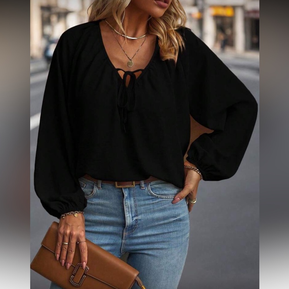 Elegant Black Women's Blouse